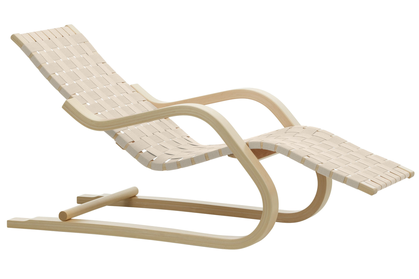 Lounge Chair 43 Lounge Chair Artek Natural / White Webbing 