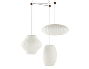 Nelson Triple Bubble Lamp Fixture by Herman Miller