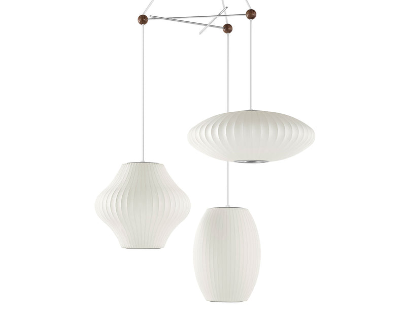Nelson Triple Bubble Lamp Fixture by Herman Miller