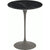 Saarinen Side Table - 16" Round side/end table Knoll Grey Nero Marquina marble, Satin finish 