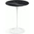 Saarinen Side Table - 16" Round side/end table Knoll White Nero Marquina marble, Shiny finish 