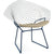 Bertoia Two-Tone Diamond Chair with Seat Cushion