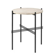 TS Outdoor Side Table side/end table Gubi Black Neutral White Travertine Outdoor Large
