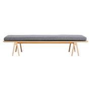 Level Daybed Beds Woud White Pigmented Oak Without Pillow Dark Brown: Alpine 65