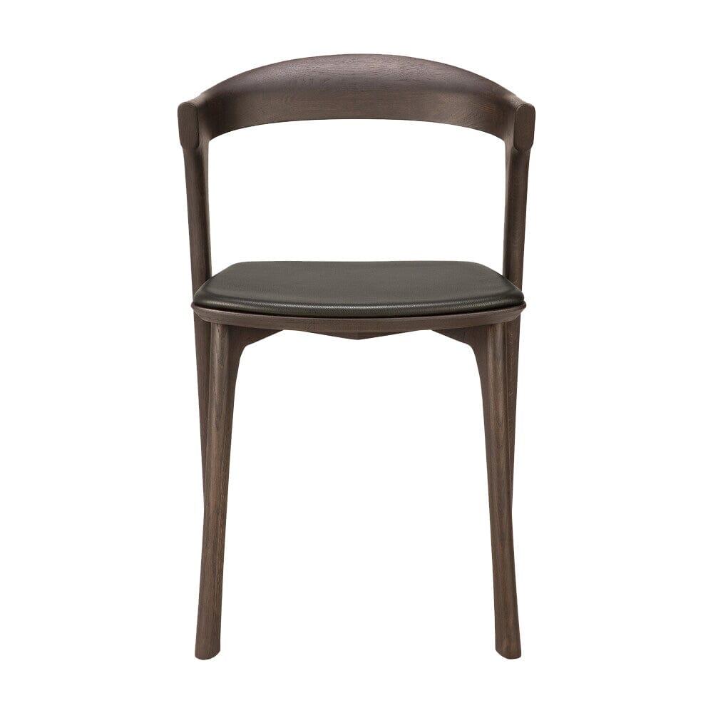 Oak Bok Brown Dining Chair - Upholstered Seat Chairs Ethnicraft 