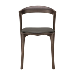 Oak Bok Brown Dining Chair - Upholstered Seat