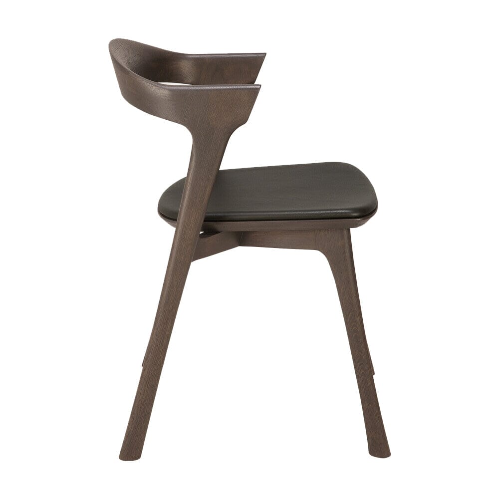 Oak Bok Brown Dining Chair - Upholstered Seat Chairs Ethnicraft 