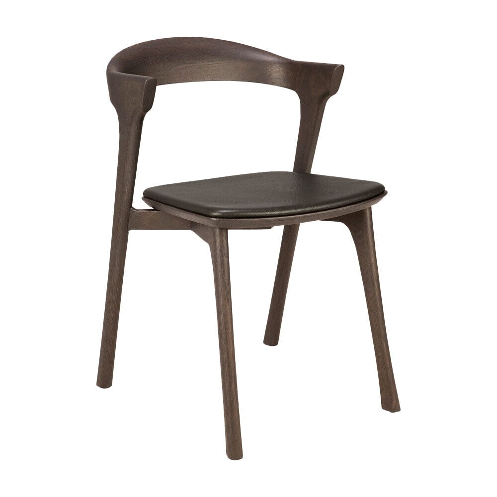 Oak Bok Brown Dining Chair - Upholstered Seat Chairs Ethnicraft 