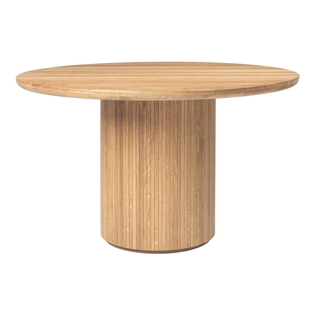 Moon Dining Table - Round Dining Tables Gubi 47.2" Dia x 28.7" H Solid Oak - Oiled 