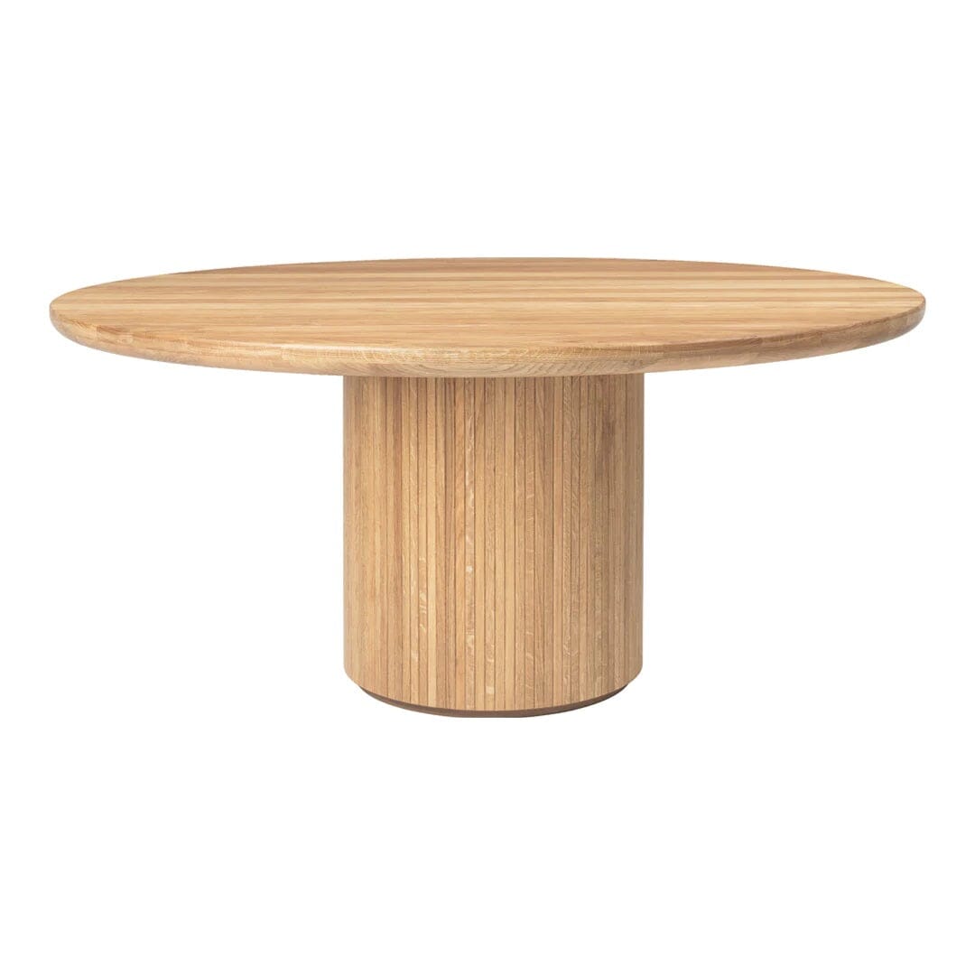 Moon Dining Table - Round Dining Tables Gubi 59.1" Dia x 28.7" H Solid Oak - Oiled 