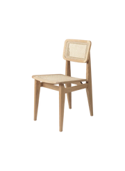C-Chair Dining Chair- Unupholstered French Cane Chairs Gubi Oak Oiled All French Cane 