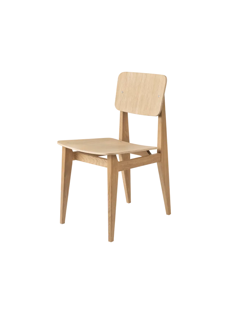 C-Chair Dining Chair- Unupholstered French Cane Chairs Gubi Oak Oiled Oak Oiled 