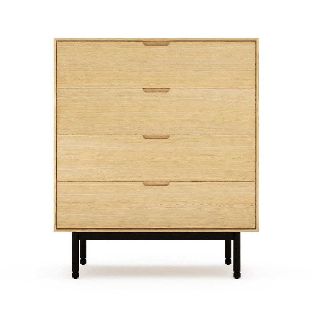 Munro 4 Drawer Dresser storage Gus Modern White Oak 