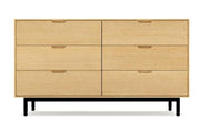 Munro 6 Drawer Dresser storage Gus Modern White Oak 