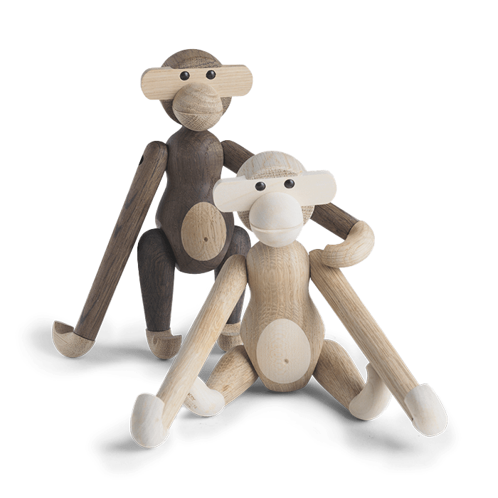 Kay Bojesen Monkey, Oak/Smoked Oak, Small, view 3
