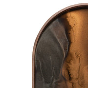 Oblong Bronze Organic Glass Tray Tray Ethnicraft 
