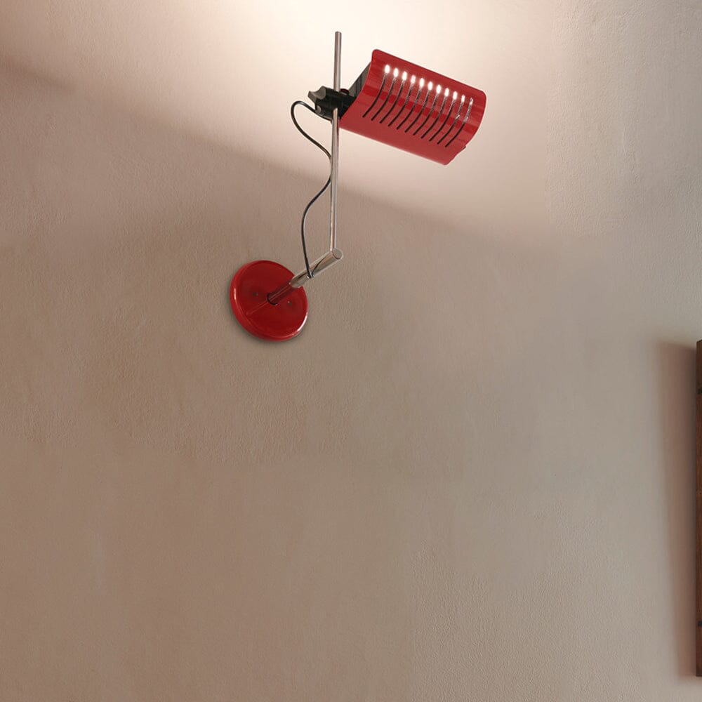 Colombo Wall Sconce 761 wall / ceiling lamps Oluce Red 