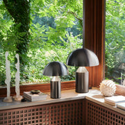 Atollo Nickel Table Lamp Table Lamps Oluce 