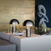 Atollo Nickel Table Lamp Table Lamps Oluce 