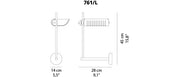 Colombo Wall Sconce 761 wall / ceiling lamps Oluce 