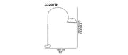 Coupe Arch Floor Lamp Floor Lamps Oluce 