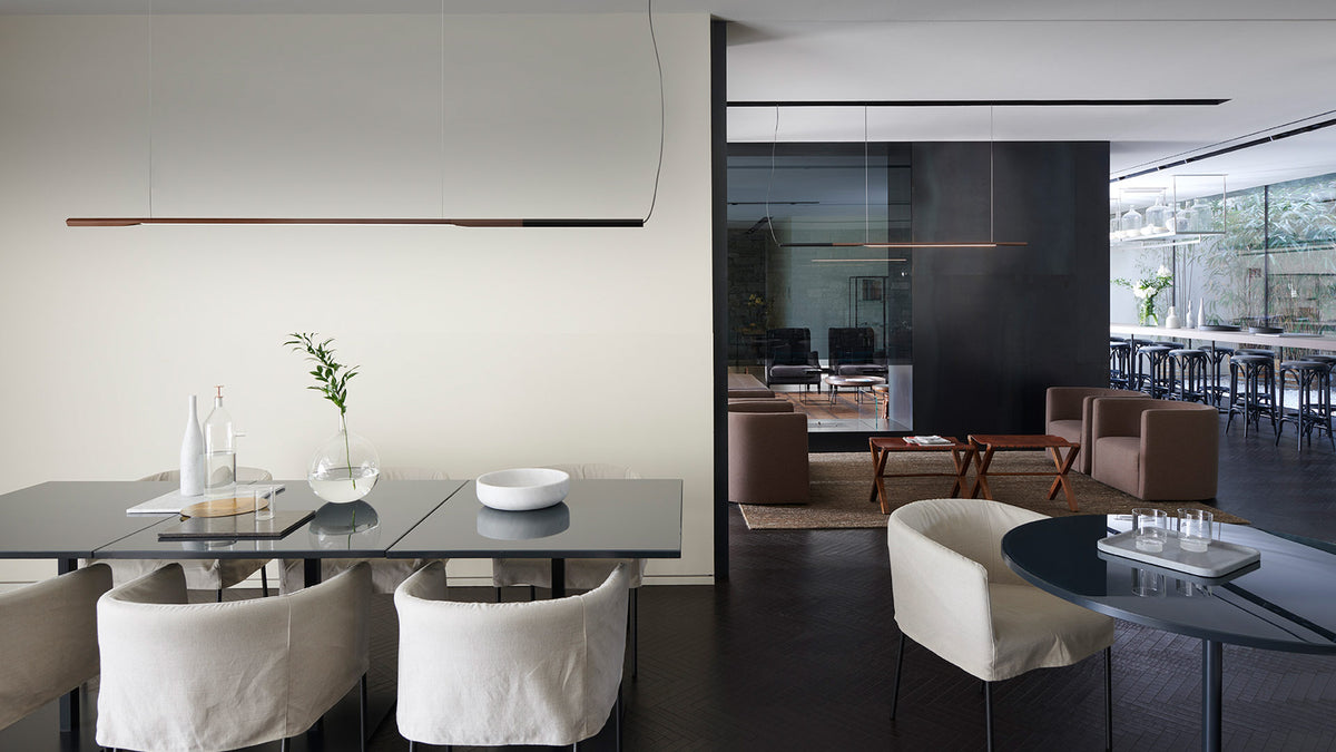 Ilo Linear Pendant suspension lamps Oluce 