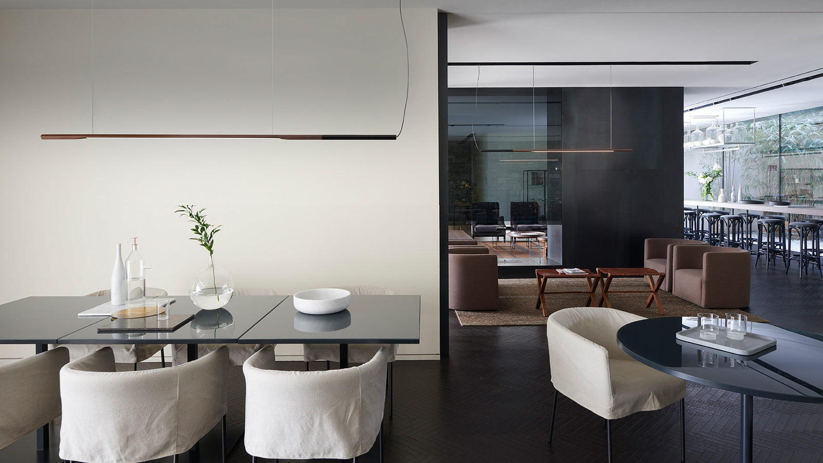 Ilo Linear Pendant suspension lamps Oluce 