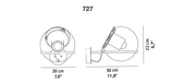 The Globe Wall Sconce Wall Lights Oluce 