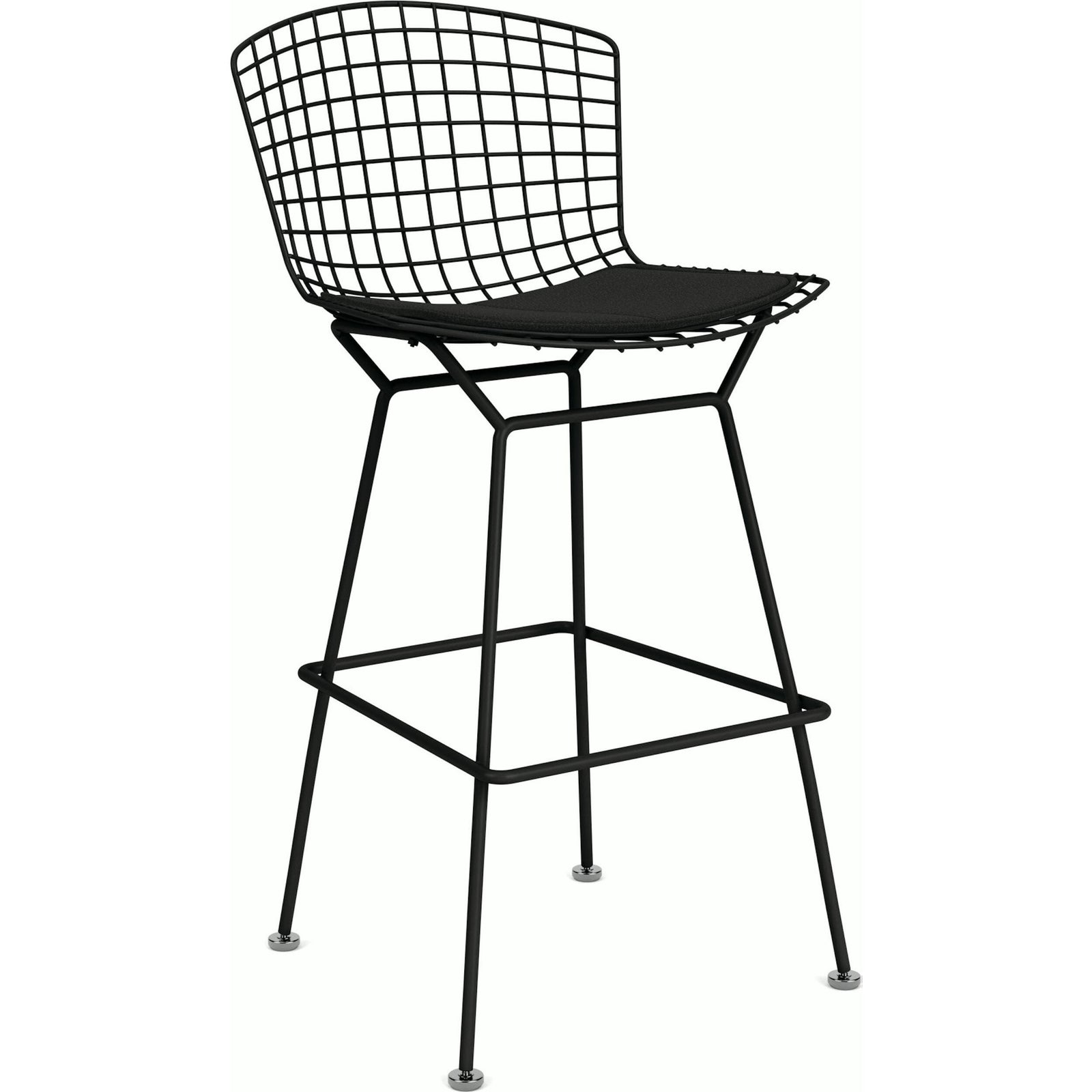 Bertoia Stool with Seat Pad bar seating Knoll 