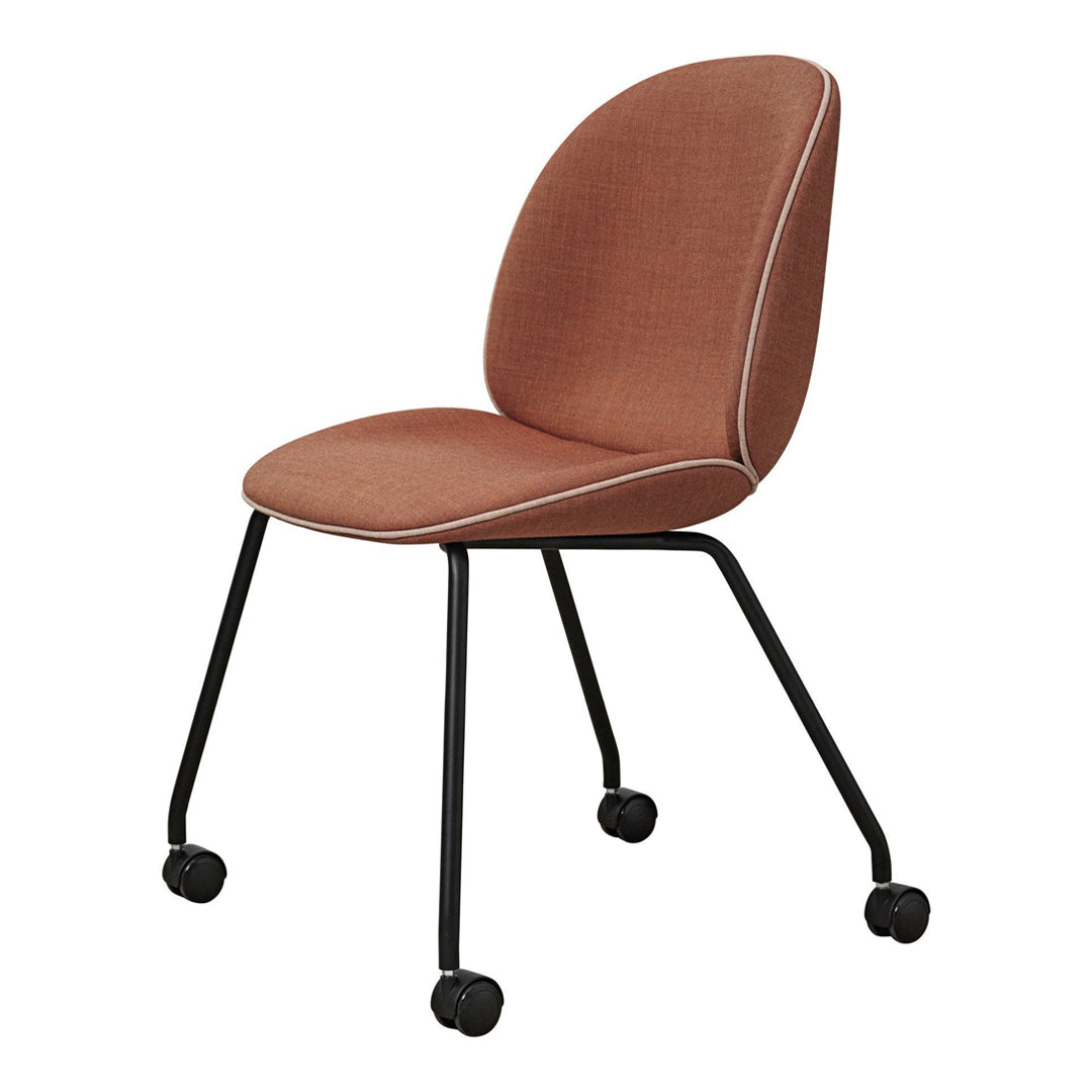 Beetle Meeting Chair 4 Legs with Castors - Fully Upholstered