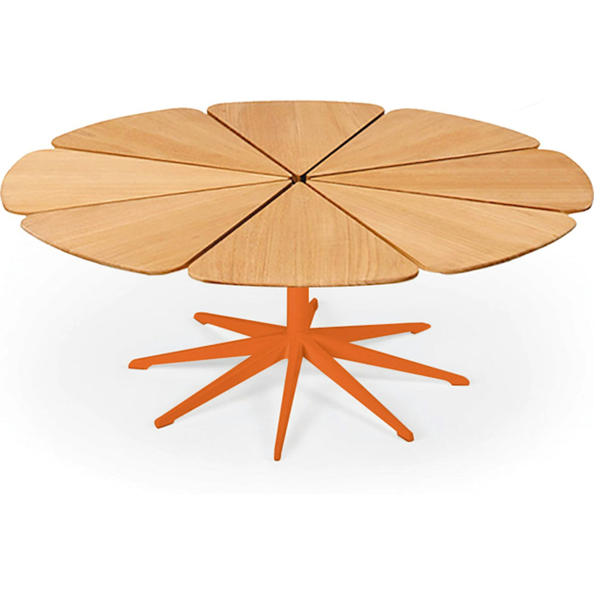 Richard Schultz Petal Coffee Table Coffee Tables Knoll Teak Petal Orange 