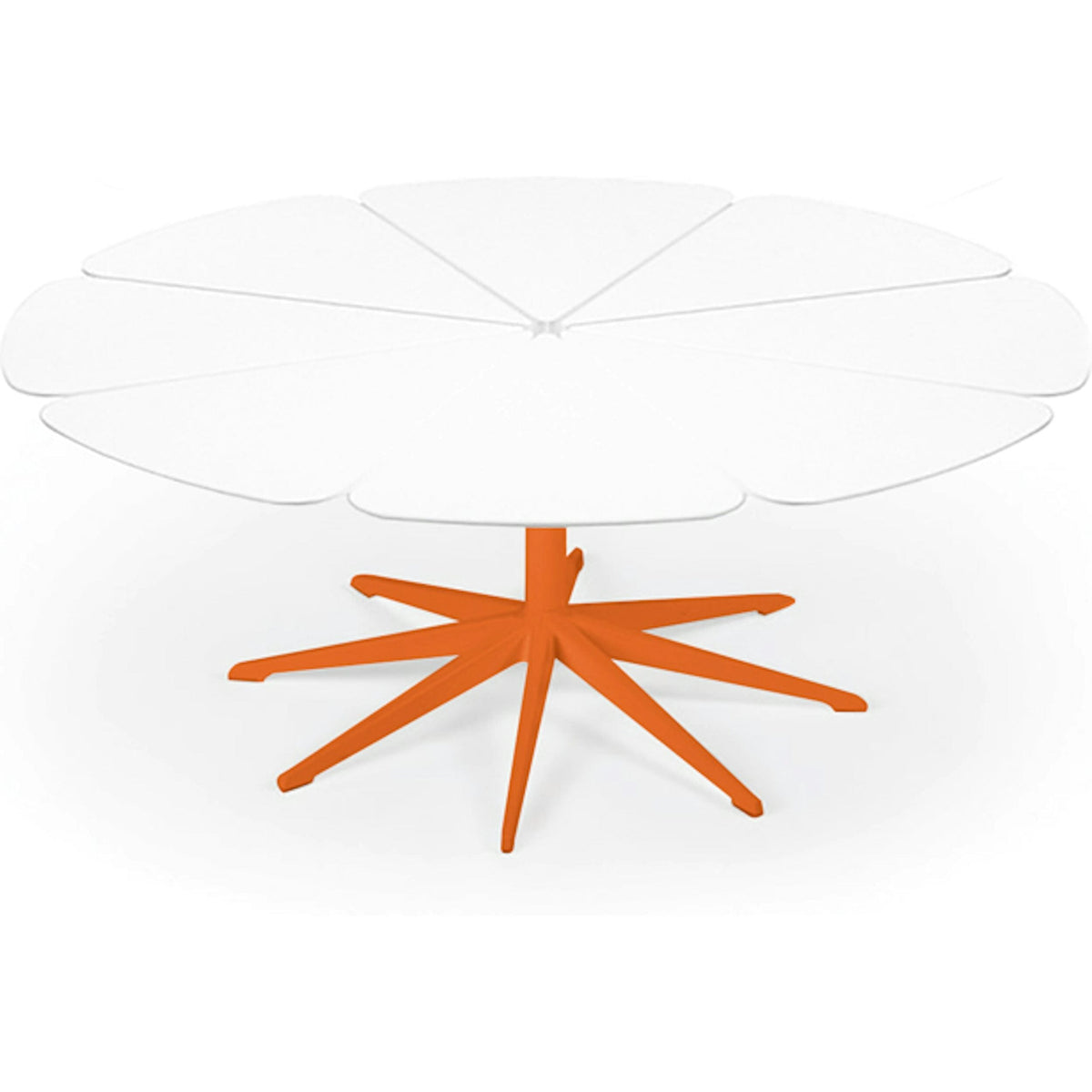 Richard Schultz Petal Coffee Table Coffee Tables Knoll White Petals Orange 