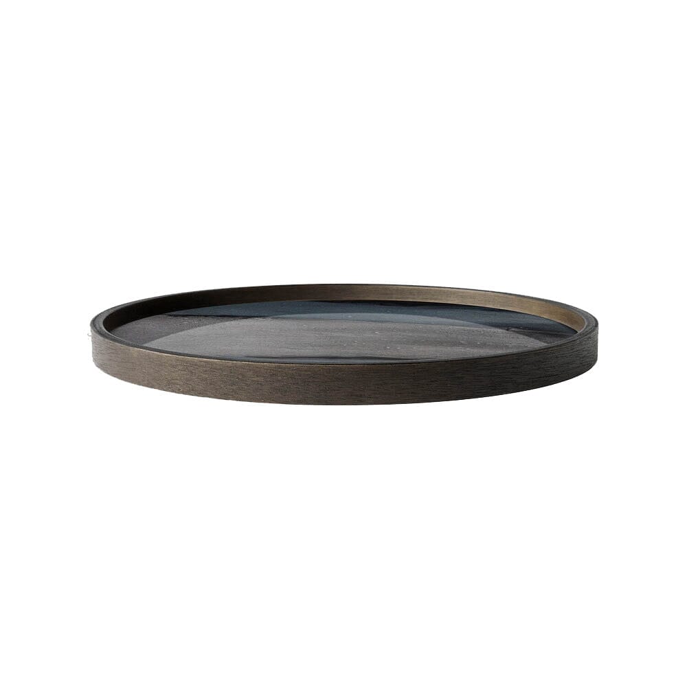 Organic Graphite Round Valet Tray Tray Ethnicraft 