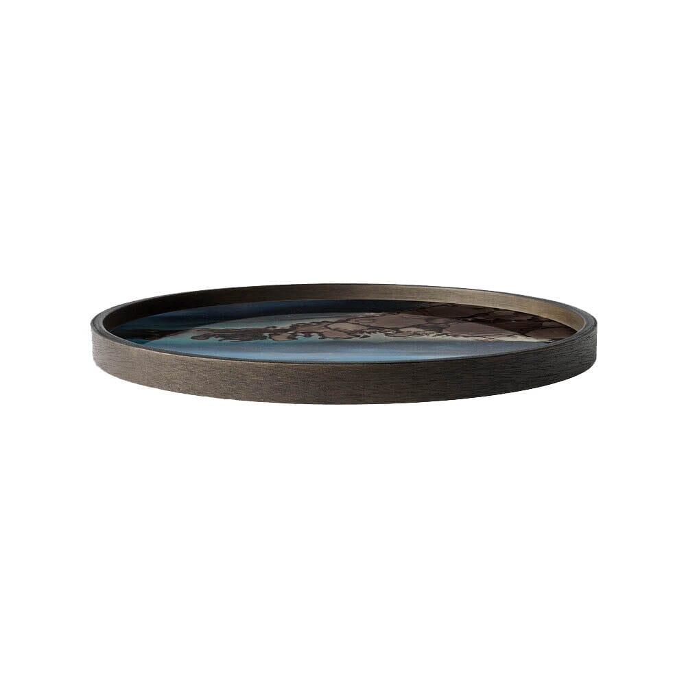 Organic Slate Round Valet Tray Tray Ethnicraft 