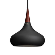 Orient Suspension Lamp hanging lamps Fritz Hansen P1 - Black/Rosewood 