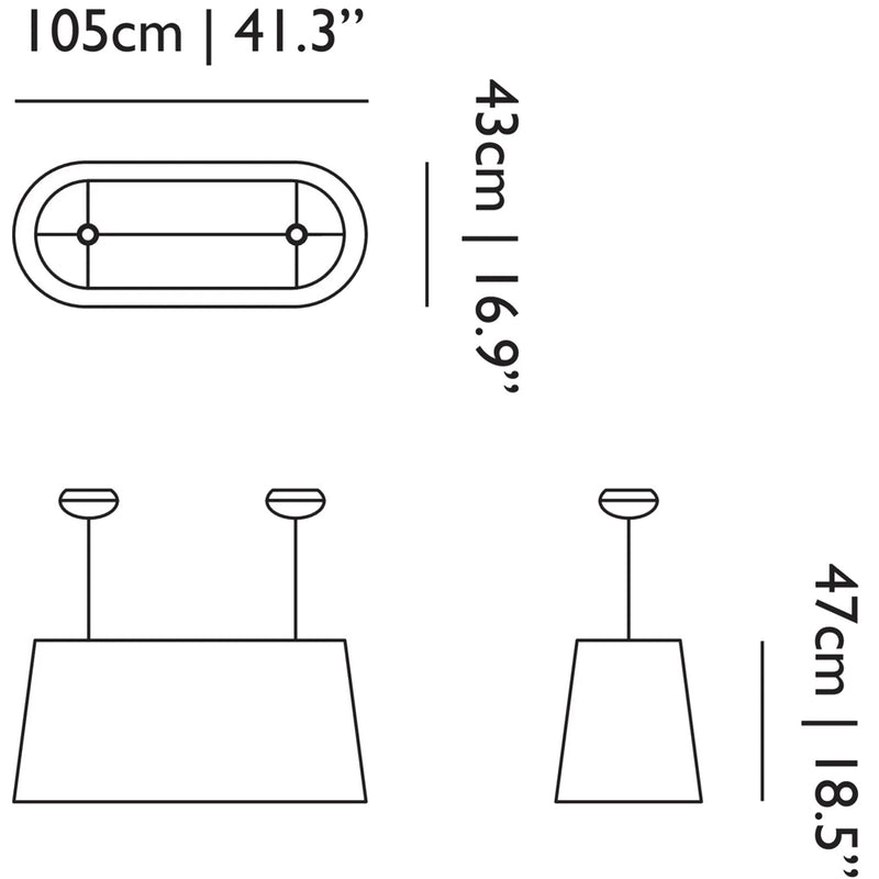 Oval Light Suspension Lamp
