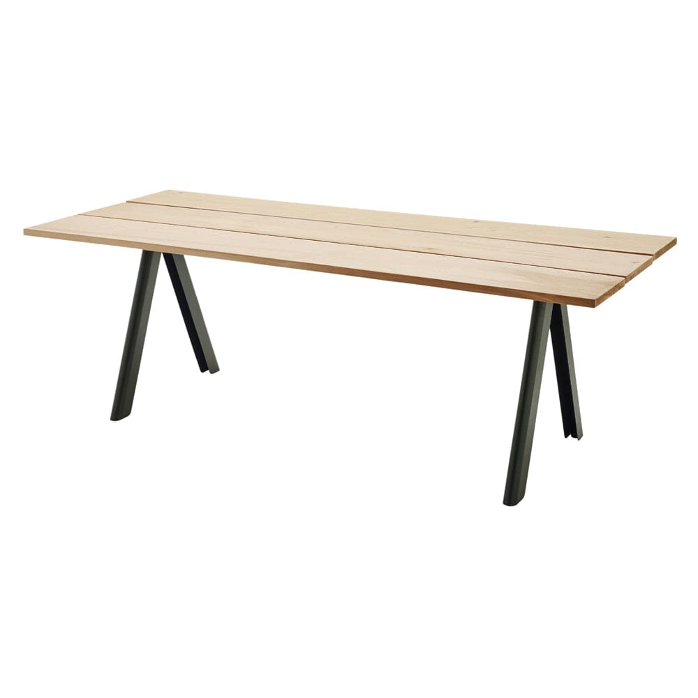 Overlap Rectangle Dining Table Dining Tables Skagerak by Fritz Hansen Hunter Green 