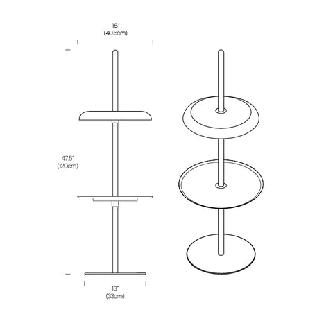 Nivél Module with Pedestal Tray