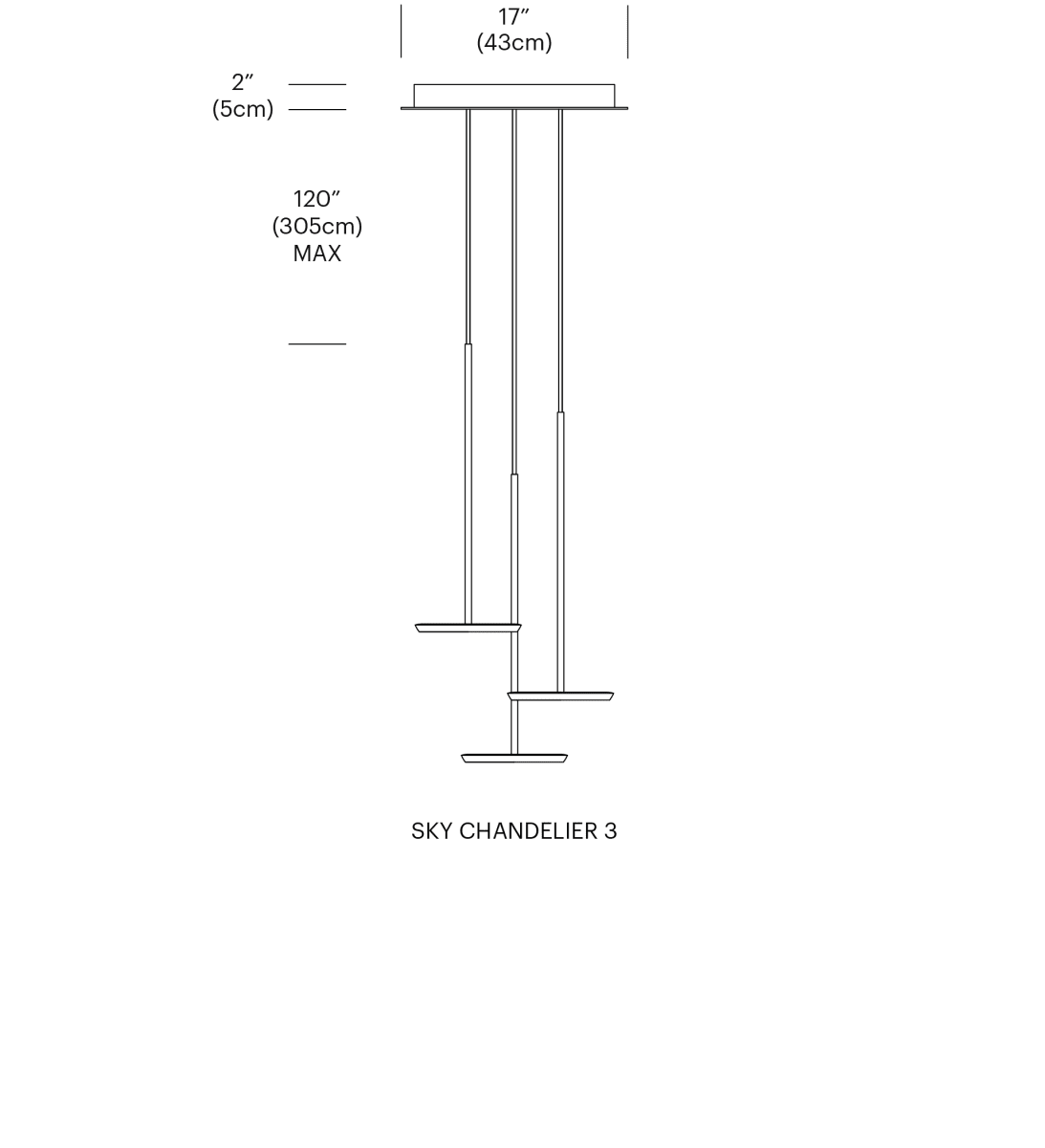 Sky Solo Chandelier Pendant Lights Pablo 