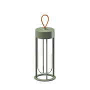 In Vitro Unplugged Portable Lamp Outdoors Flos Pale Green 2700K 