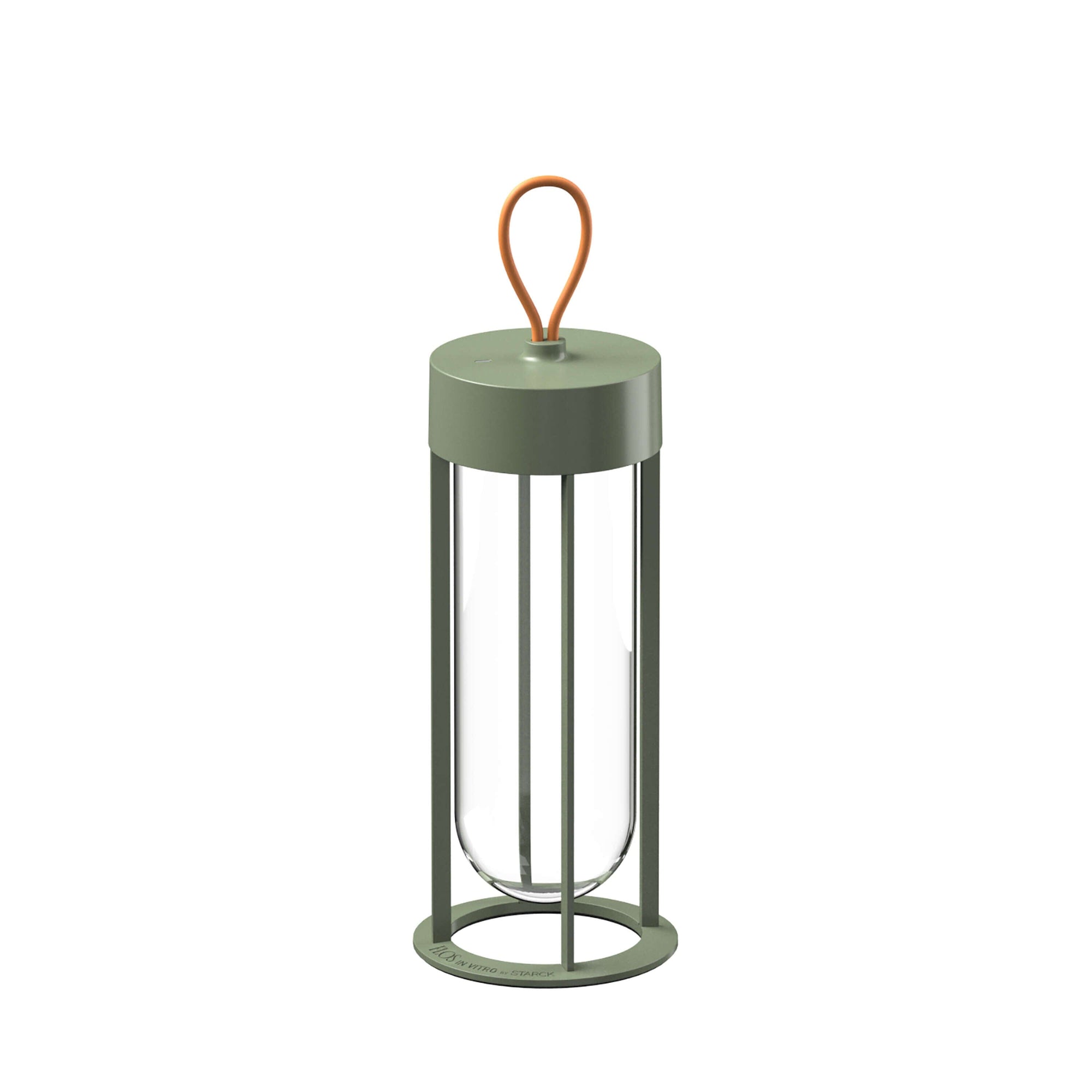 In Vitro Unplugged Portable Lamp Outdoors Flos Pale Green 2700K 