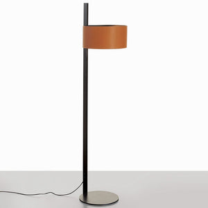 Parallel Floor Lamp Table Lamps Oluce Leather Brown 