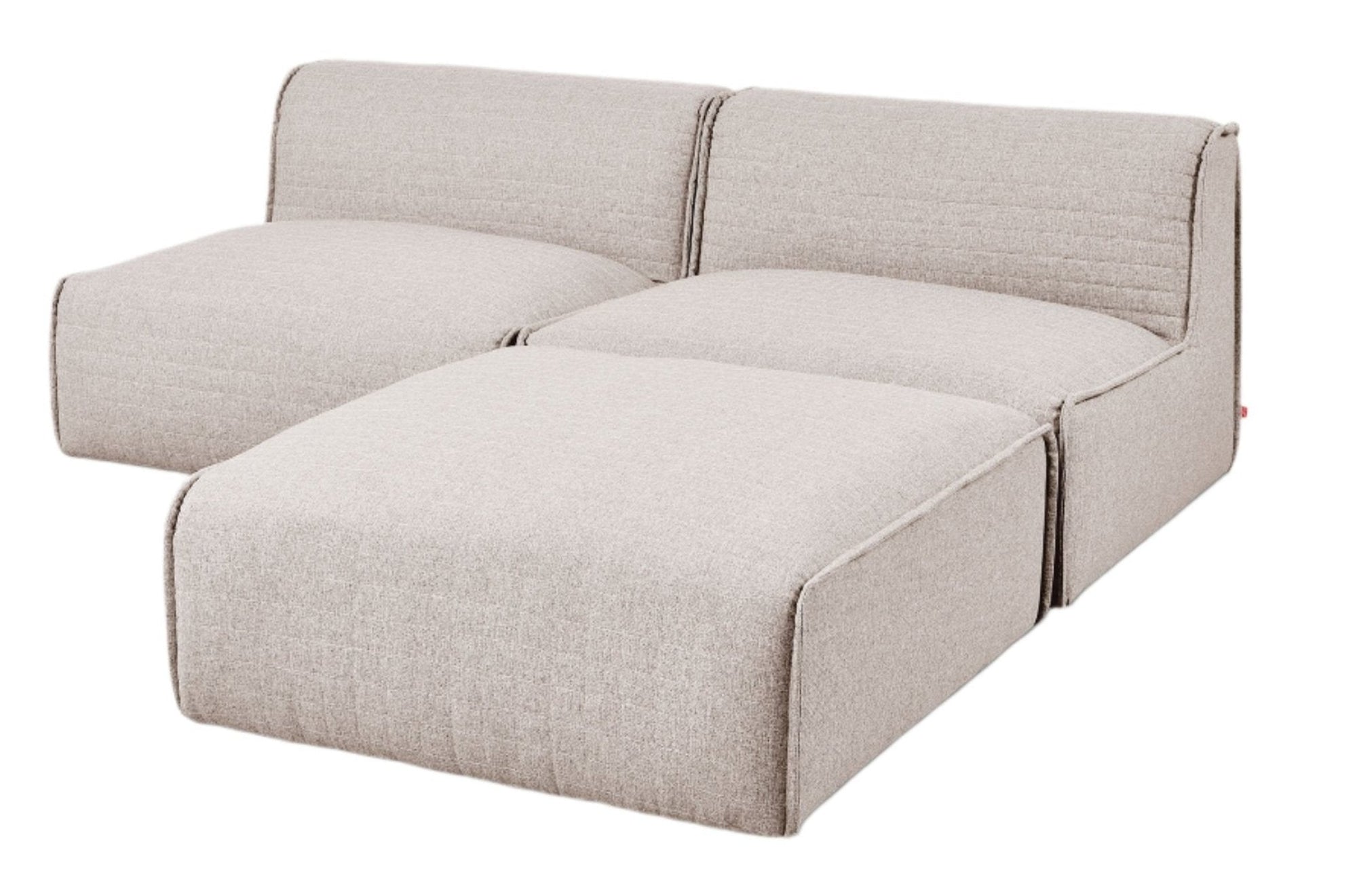 Nexus Modular 3-PC Sectional Sofa Gus Modern Parliament Coffee 