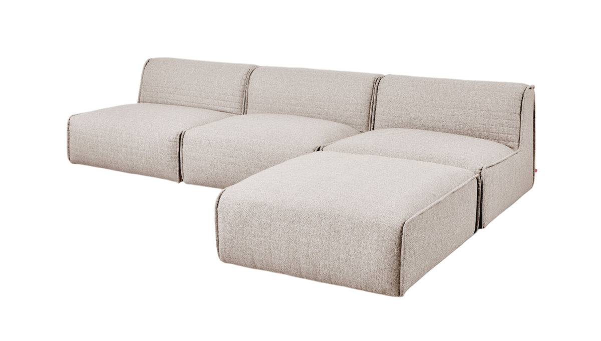 Nexus Modular 4-PC Sectional Sofa Gus Modern Parliament Coffee 