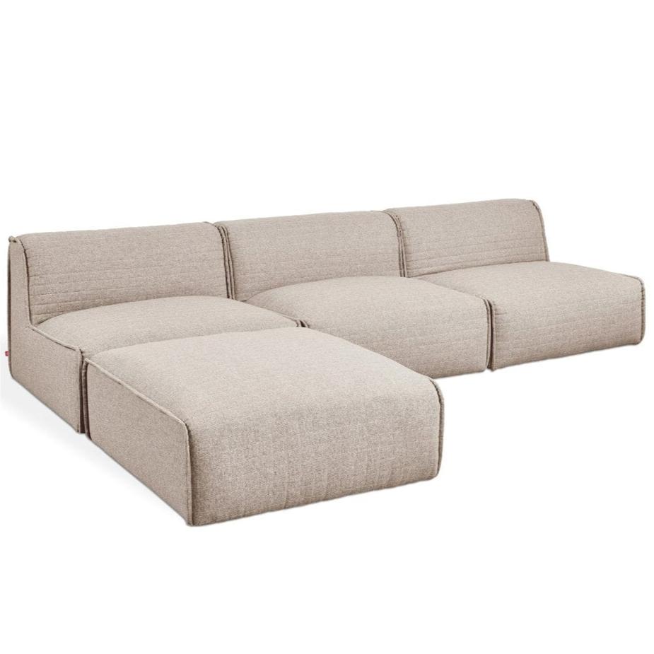 Nexus Modular 4-PC Sectional Sofa Gus Modern Parliament Coffee 