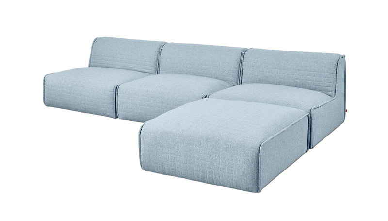 Nexus Modular 4-PC Sectional Sofa Gus Modern Parliament Lake 