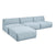 Nexus Modular 4-PC Sectional Sofa Gus Modern Parliament Lake 