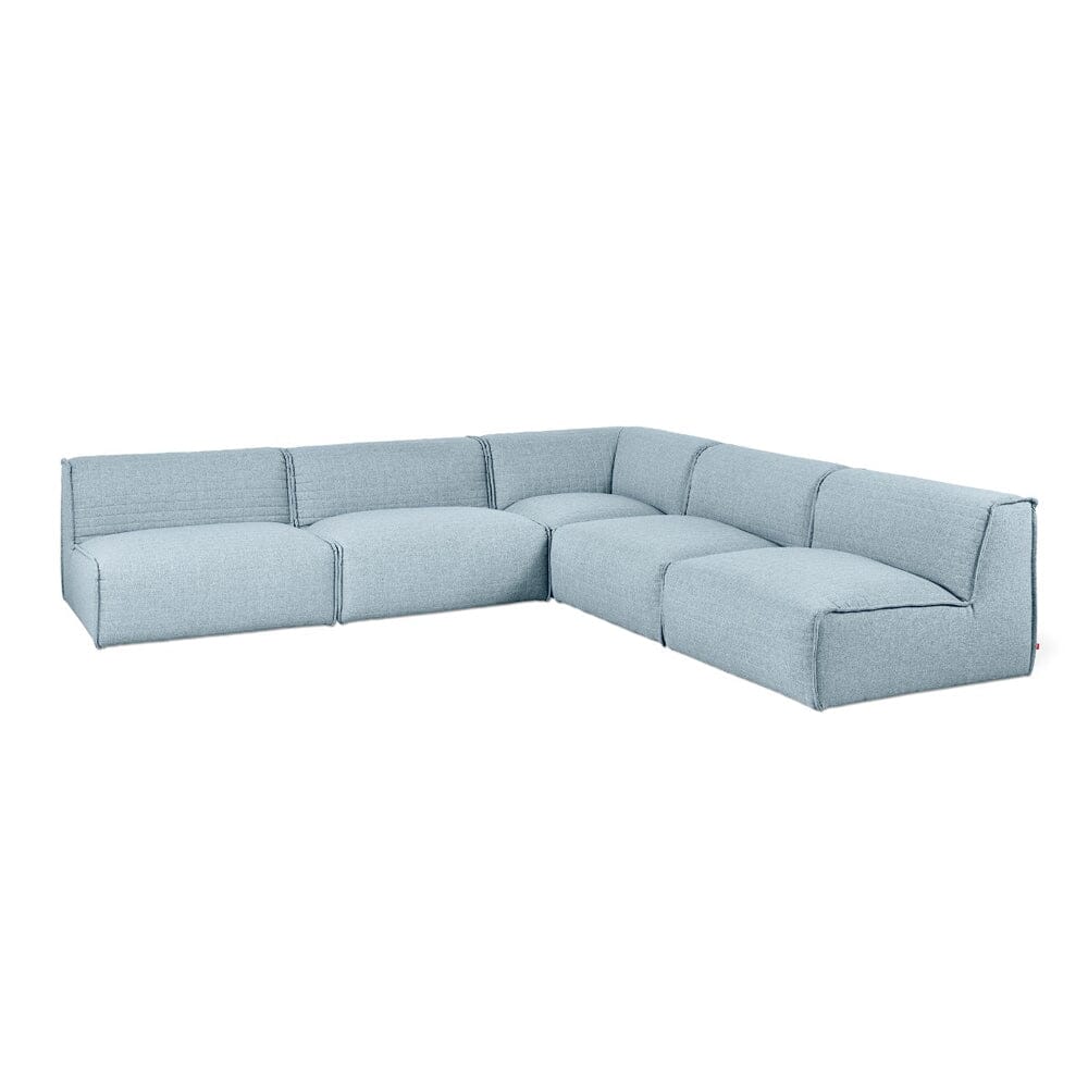 Nexus Modular 5-PC Sectional Sofa Gus Modern Parliament Lake 