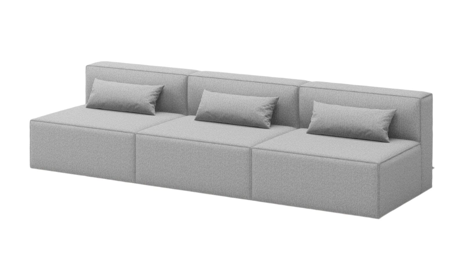 Mix Modular 3 Piece Armless Sofa Sofa Gus Modern 