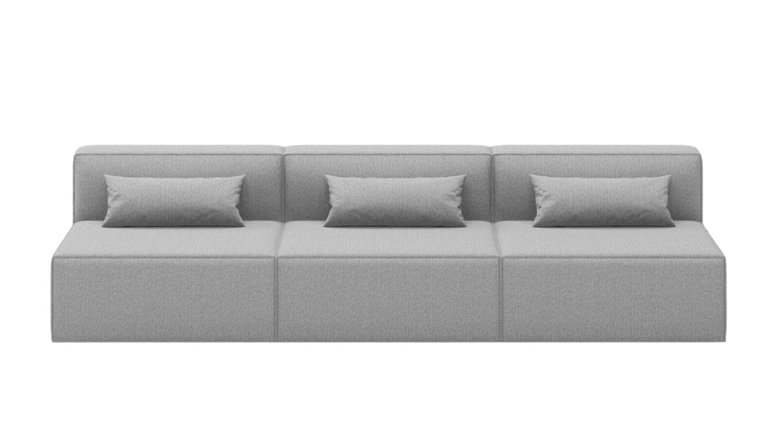 Mix Modular 3 Piece Armless Sofa Sofa Gus Modern 